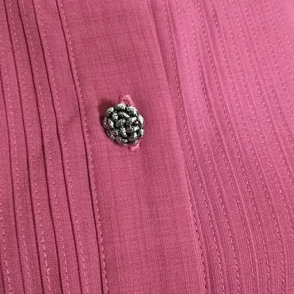 Leslie Fay Dark Red Pleated Dress - Picture 10 of 10